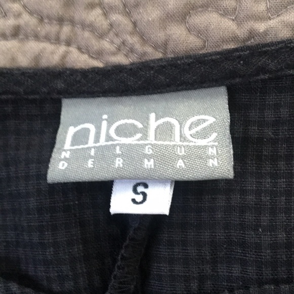 Black Gingham Dress - Picture 2 of 4